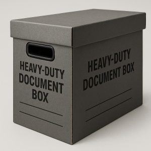 Heavy Duty Document Box with Handle