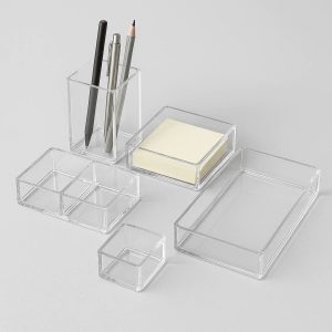Modular Acrylic Desk Organizer Set