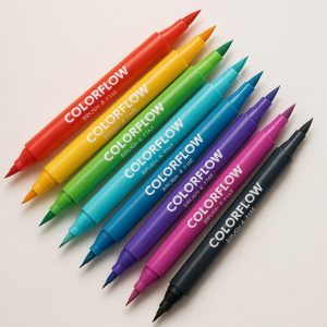 ColorFlow Dual-Tip Brush & Fine Markers
