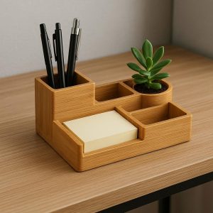 Magnetic Desk Organizer with Pen Holder